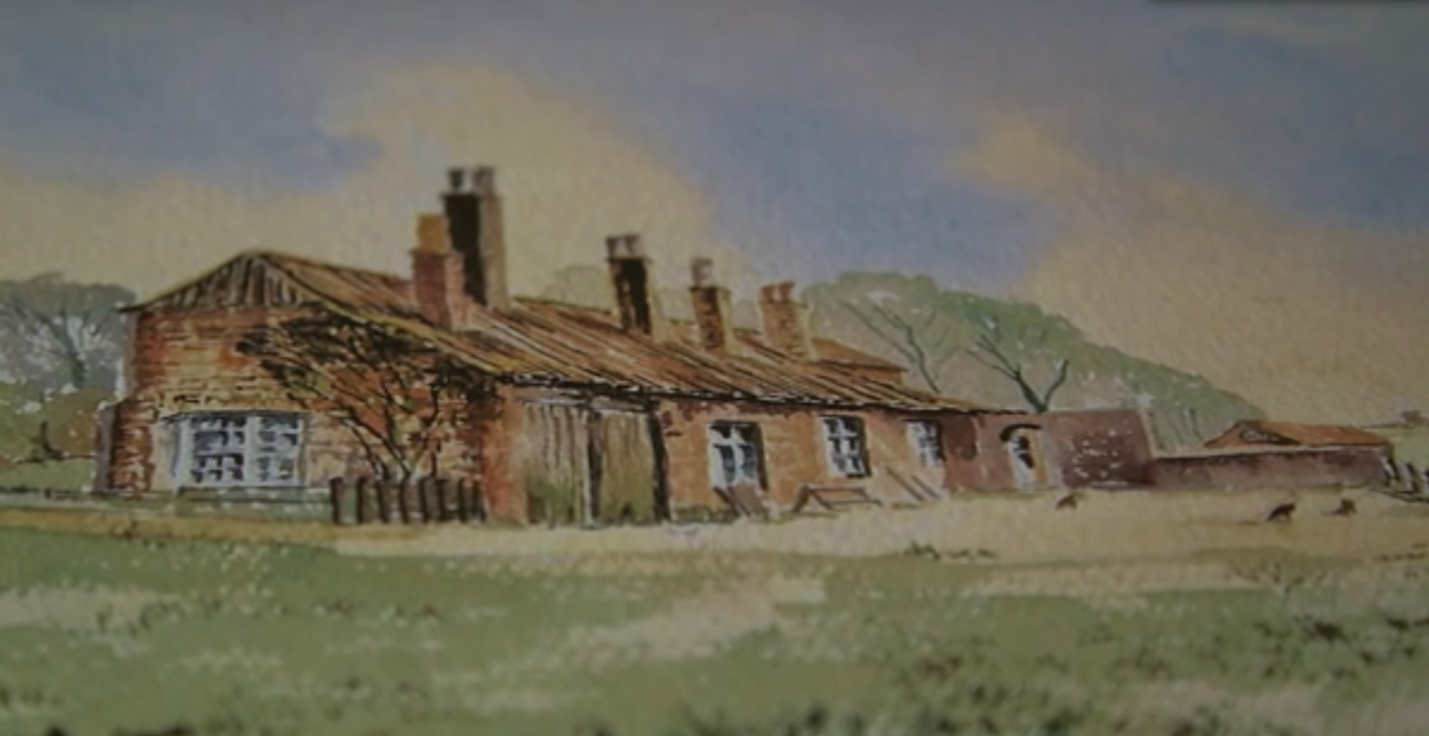 Watercolour Scrooby Manor